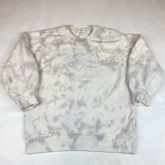 Agolde Sweatshirt Women's Small Thora 3/4 Balloon Sleeve Crewneck - Picture 3 of 13